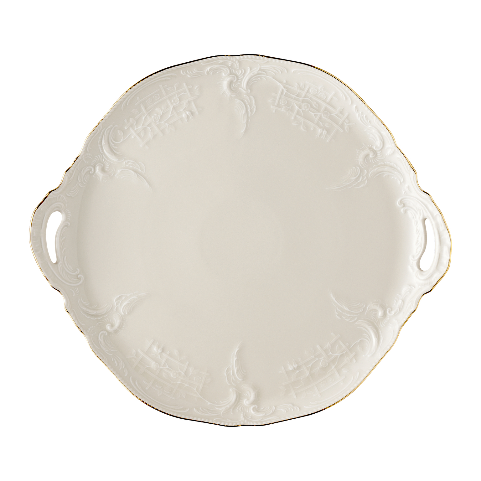 Rosenthal Sanssouci Elfenbein Gold Tortenplatte