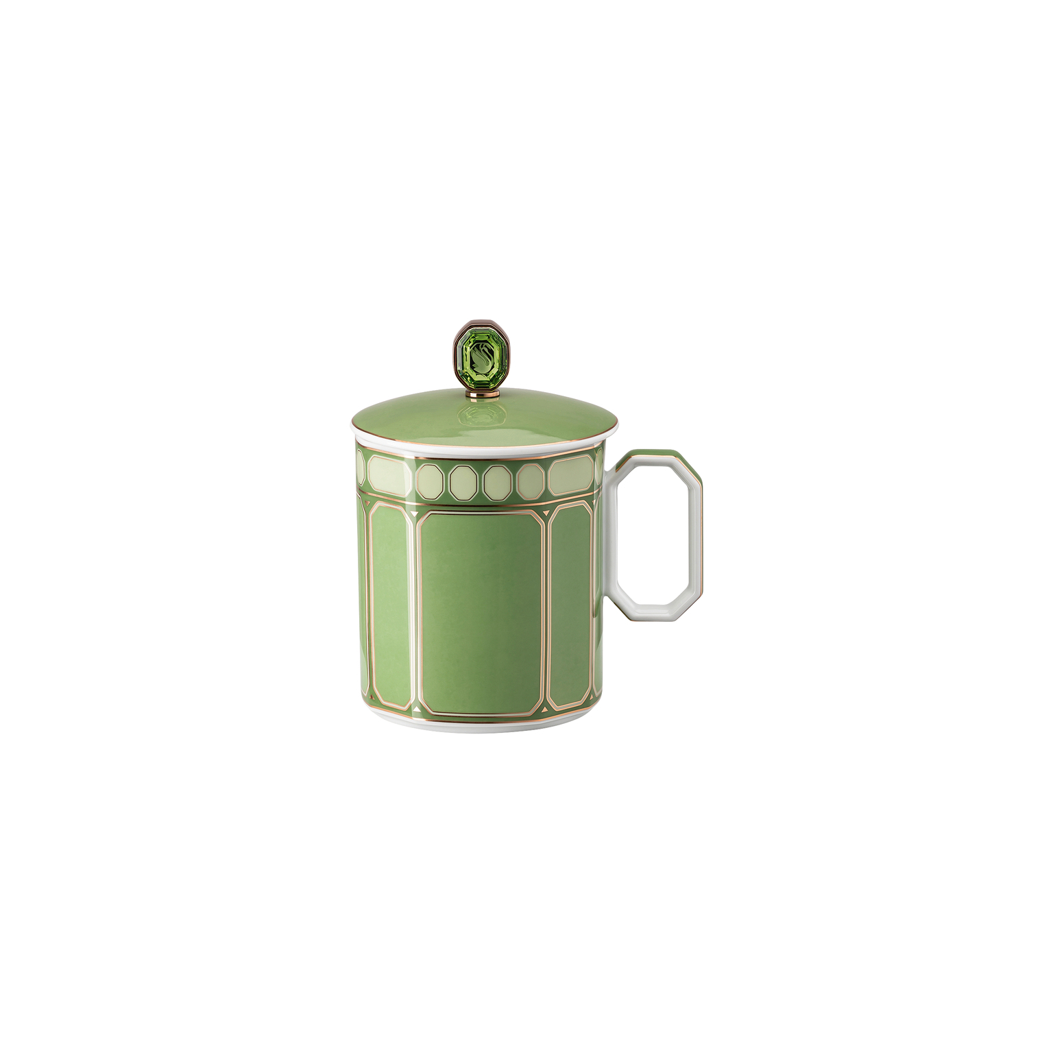 Swarovski x Rosenthal Swarovski SIGNUM Fern Becher mit Henkel mit Deckel