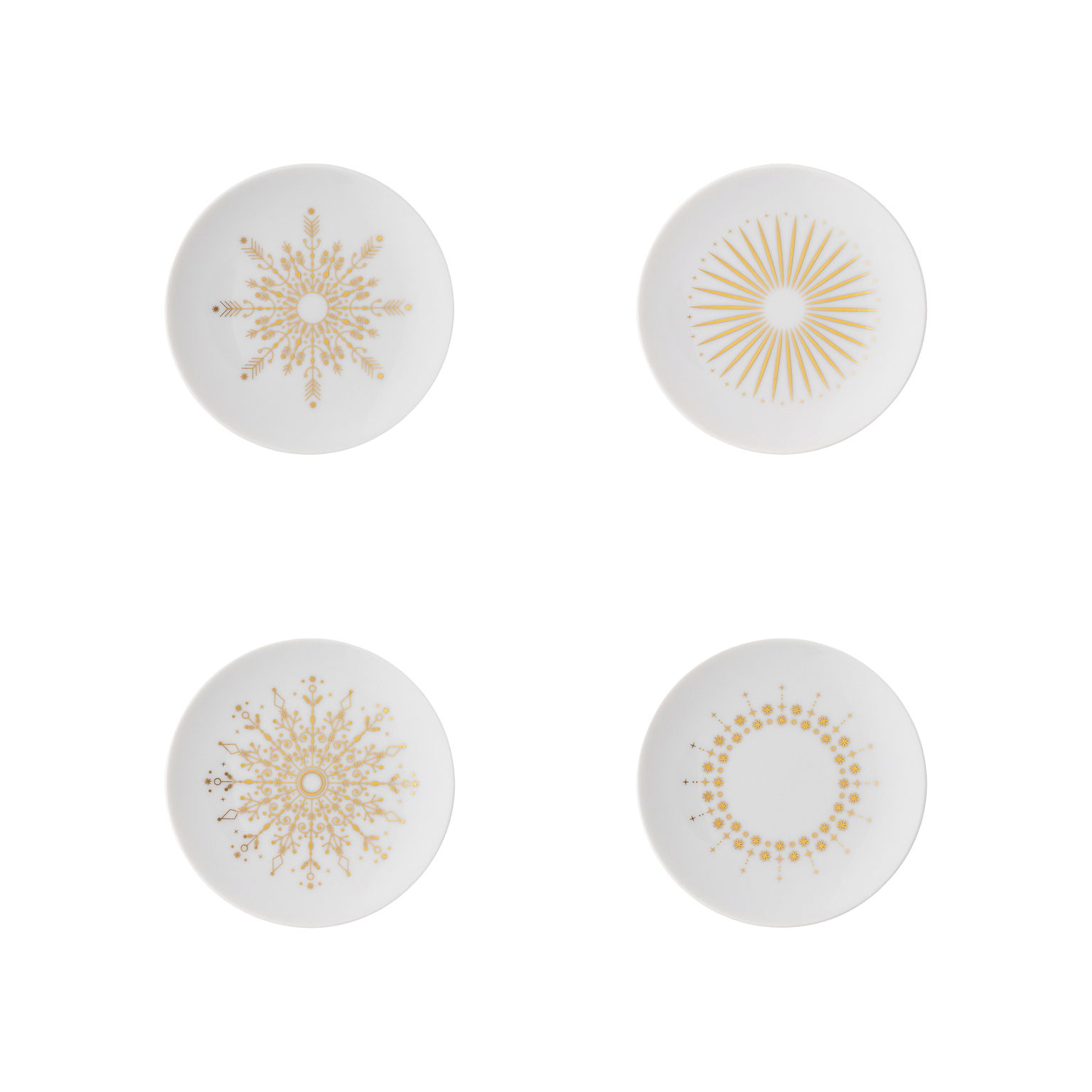 Rosenthal TAC Festive Celebration Set 4 Teller flach 10 cm