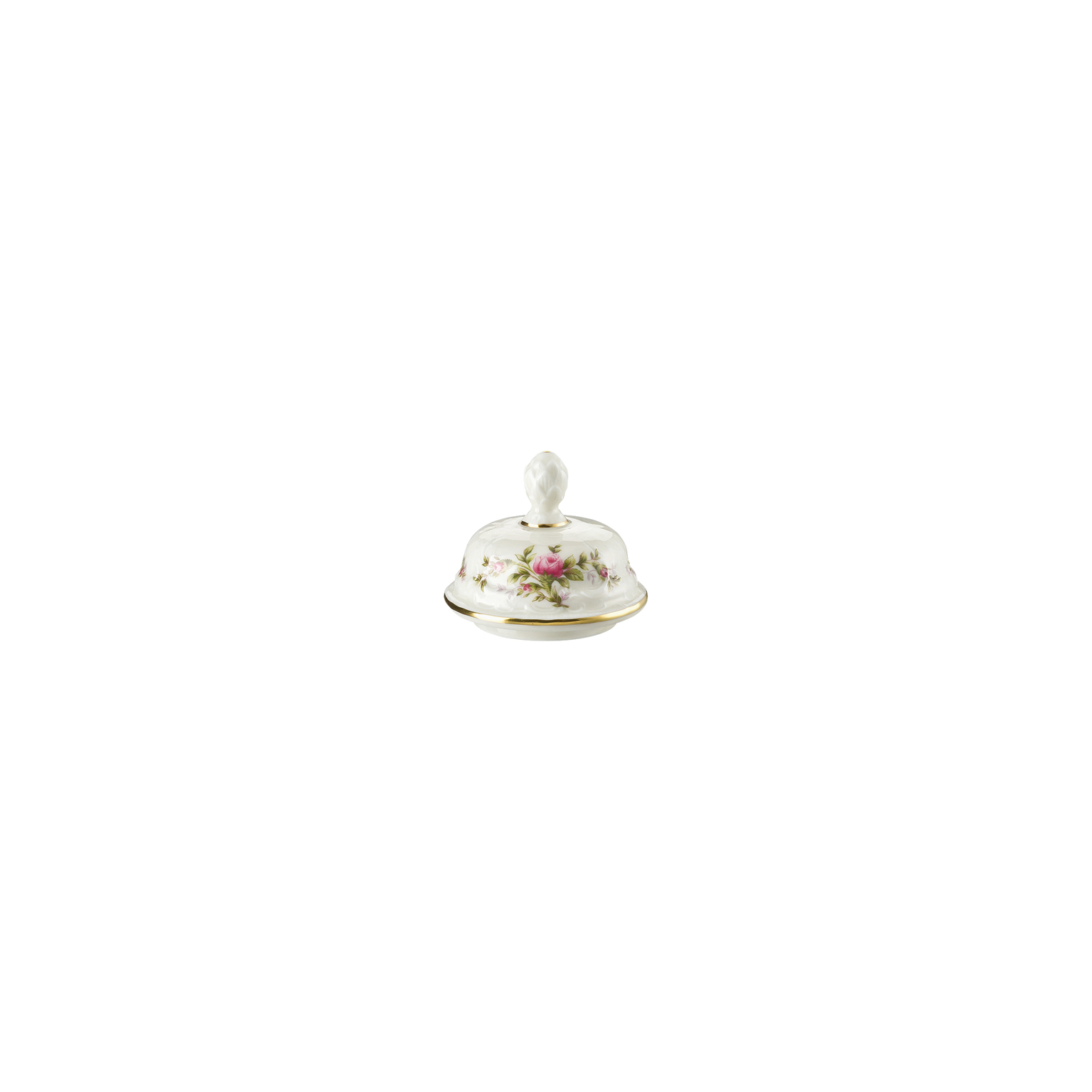 Rosenthal Sanssouci Elfenbein Moosrose neu Poliergold Ramona Zuckerdose 6 Pers. Dkl.