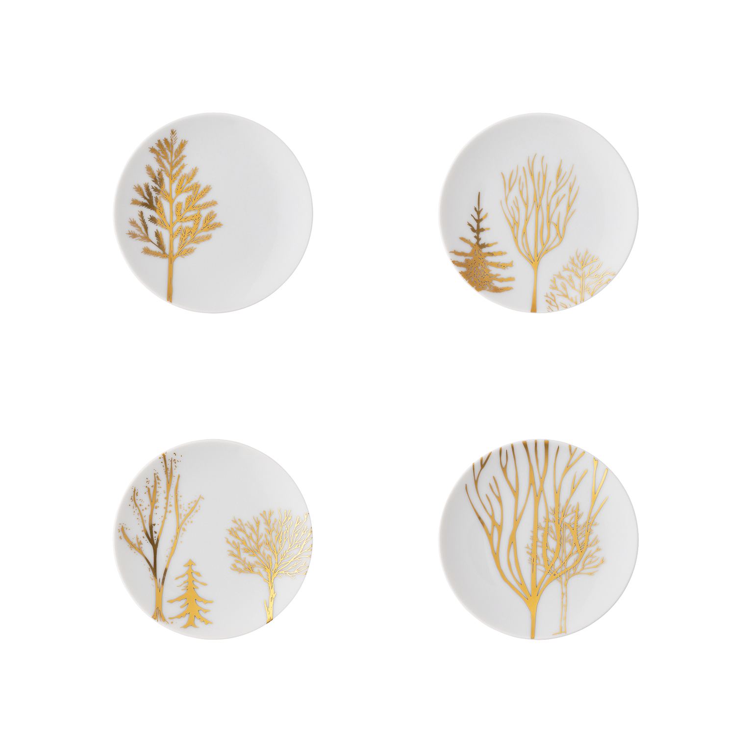 Rosenthal TAC Festive Celebration Set 4 Teller flach 10 cm