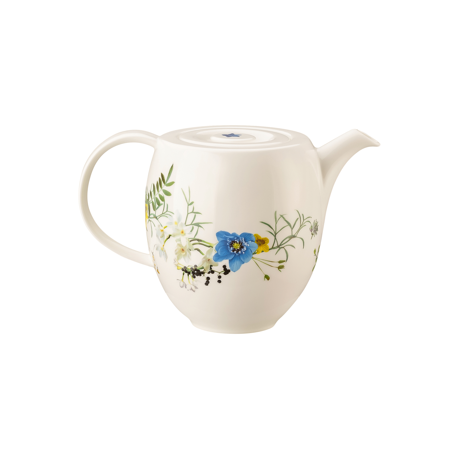 Rosenthal Brillance Bone China Fleurs des Alpes Kaffeekanne 6 Pers.