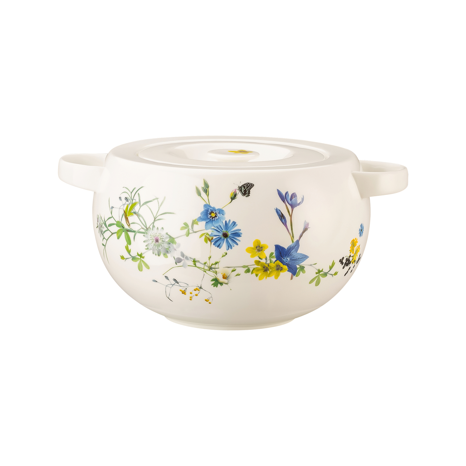 Rosenthal Brillance Bone China Fleurs des Alpes Schüssel mit Deckel