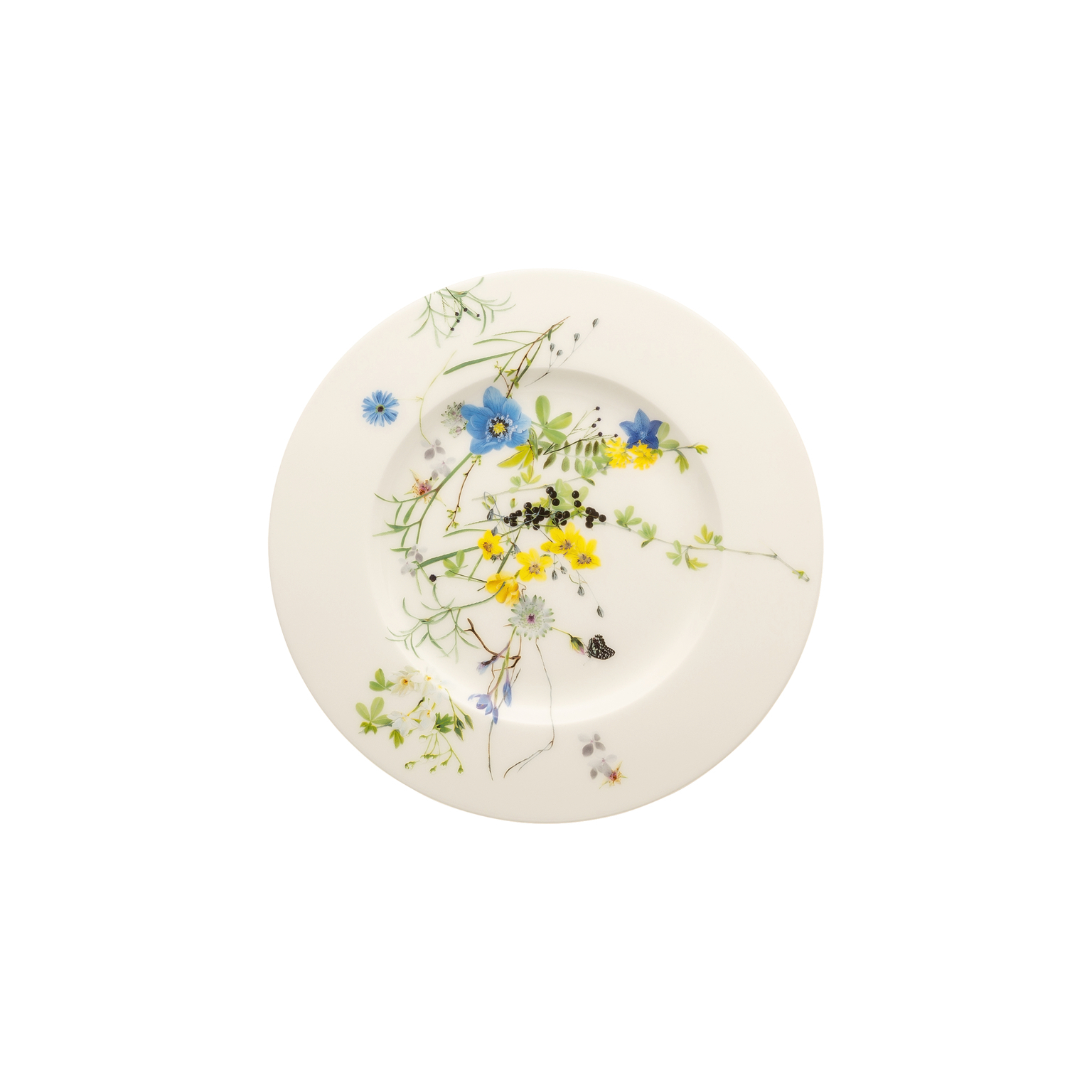 Rosenthal Brillance Bone China Fleurs des Alpes Frühstücksteller 19 cm Fahne