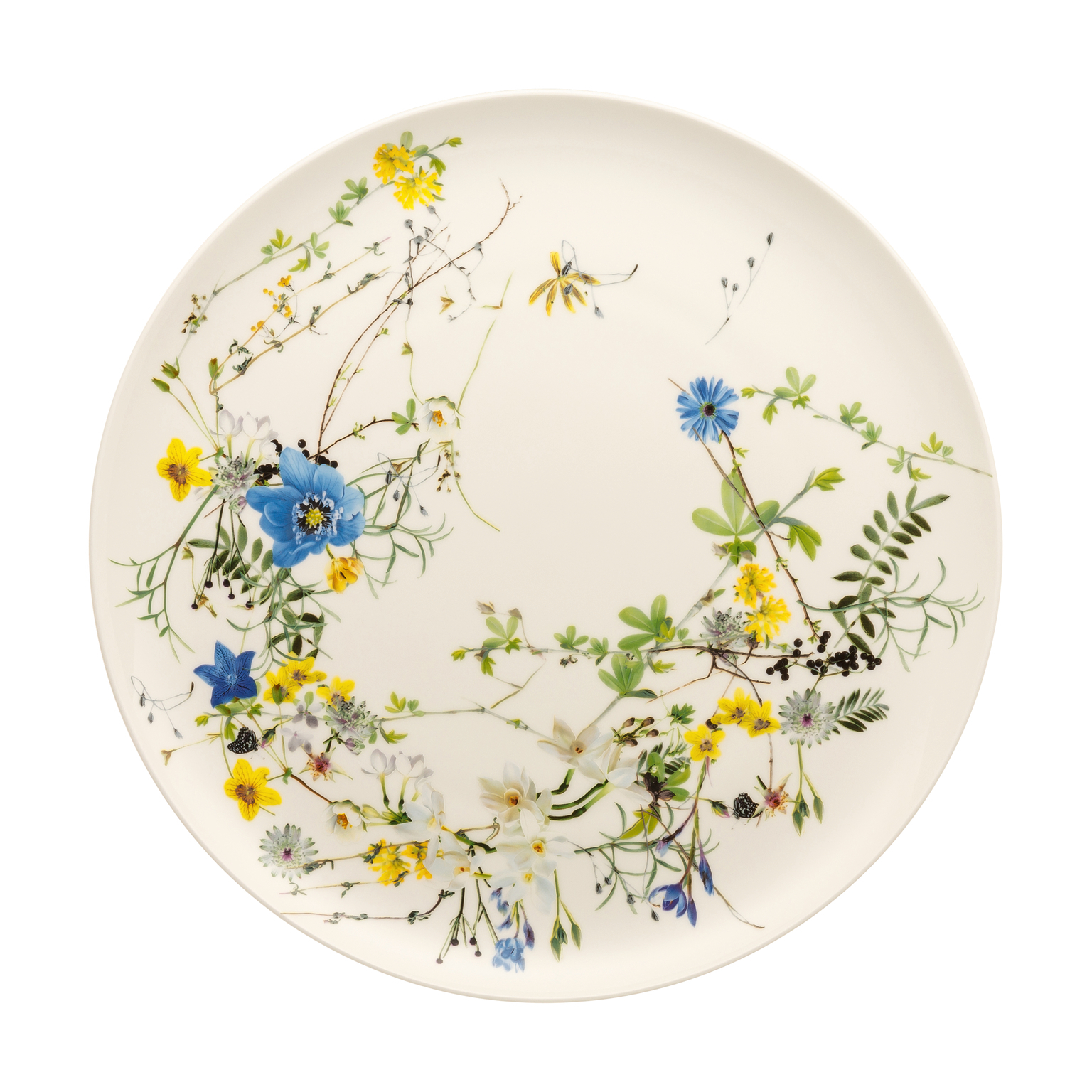 Rosenthal Brillance Bone China Fleurs des Alpes Platzteller 32 cm