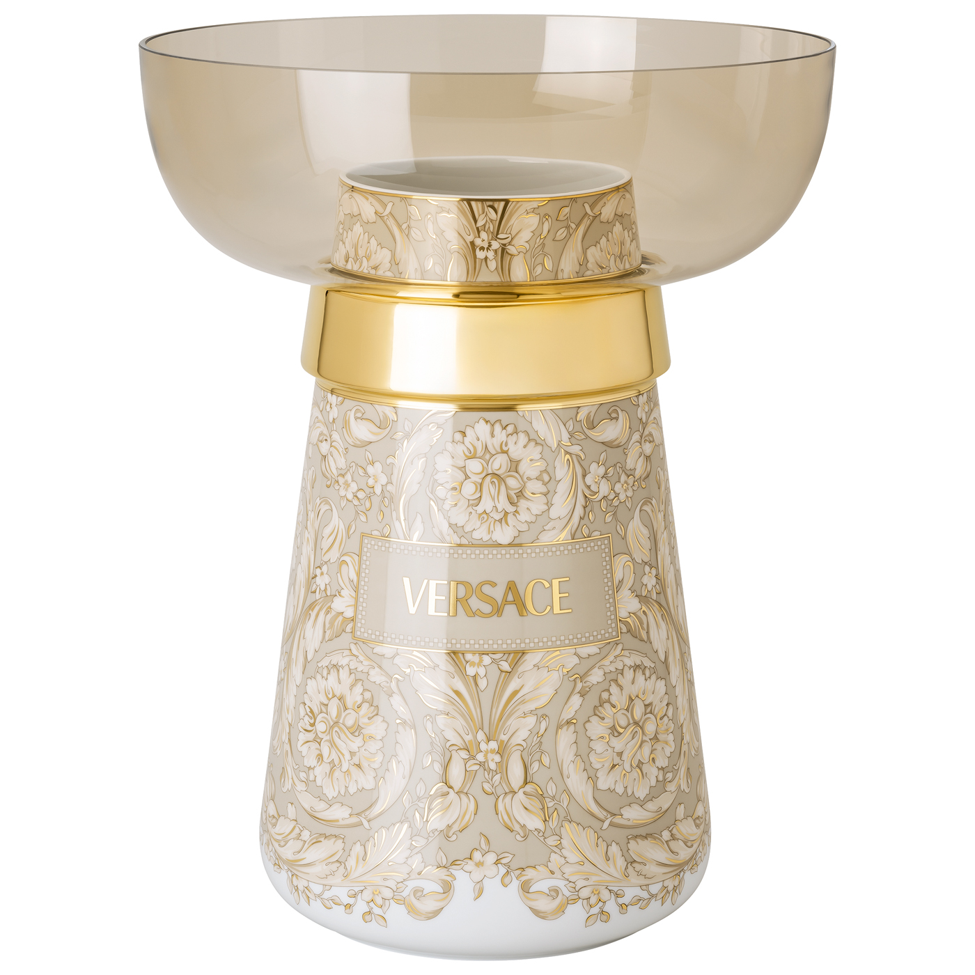 Versace Barocco Beige Vase 38 cm 2-tlg.