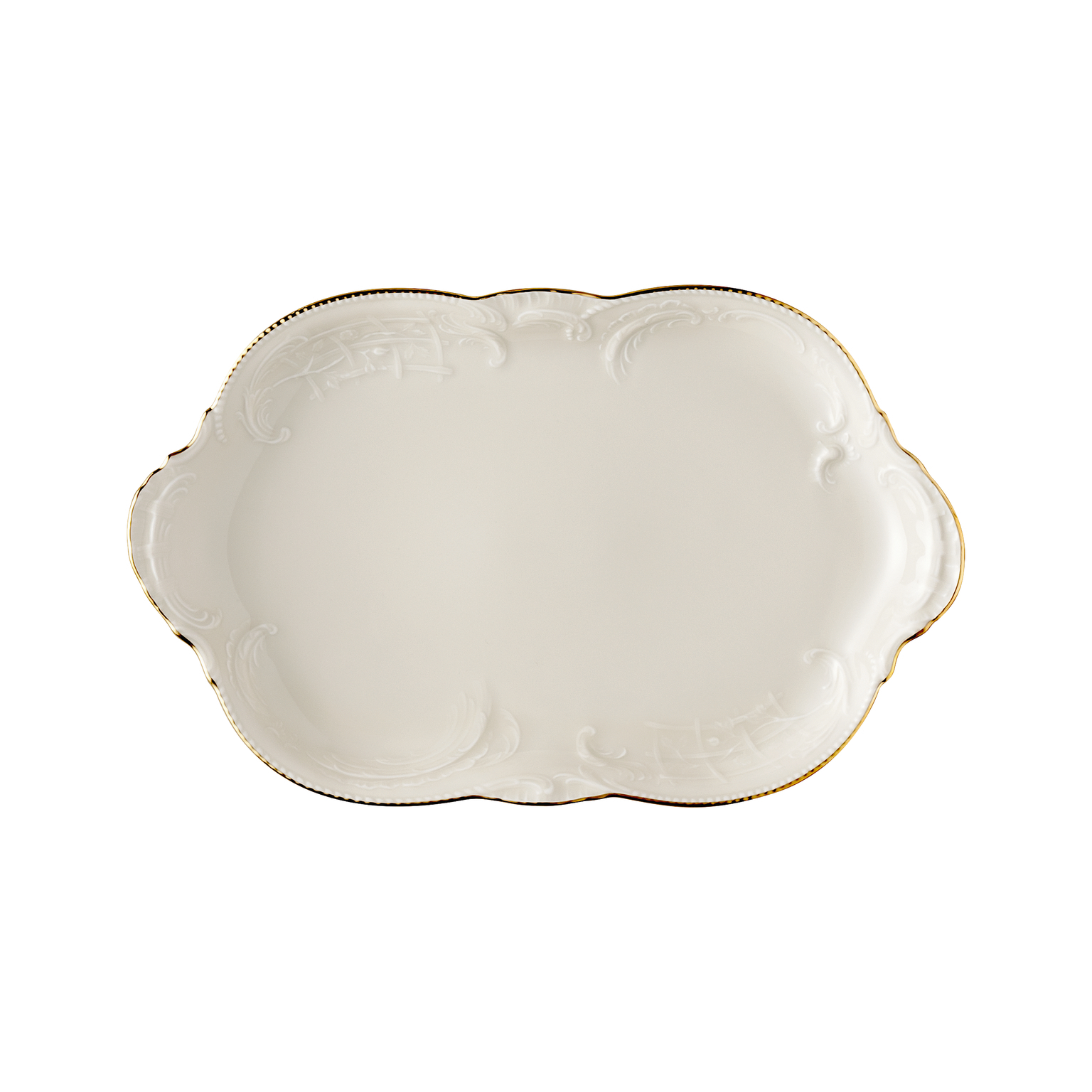 Rosenthal Sanssouci Elfenbein Gold Platte 28 cm