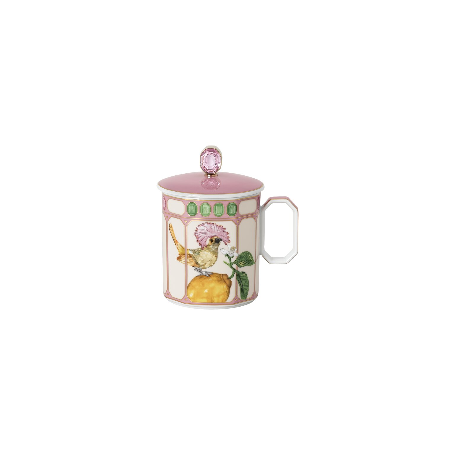 Swarovski x Rosenthal Swarovski IDYLLIA Becher mit Henkel mit Deckel