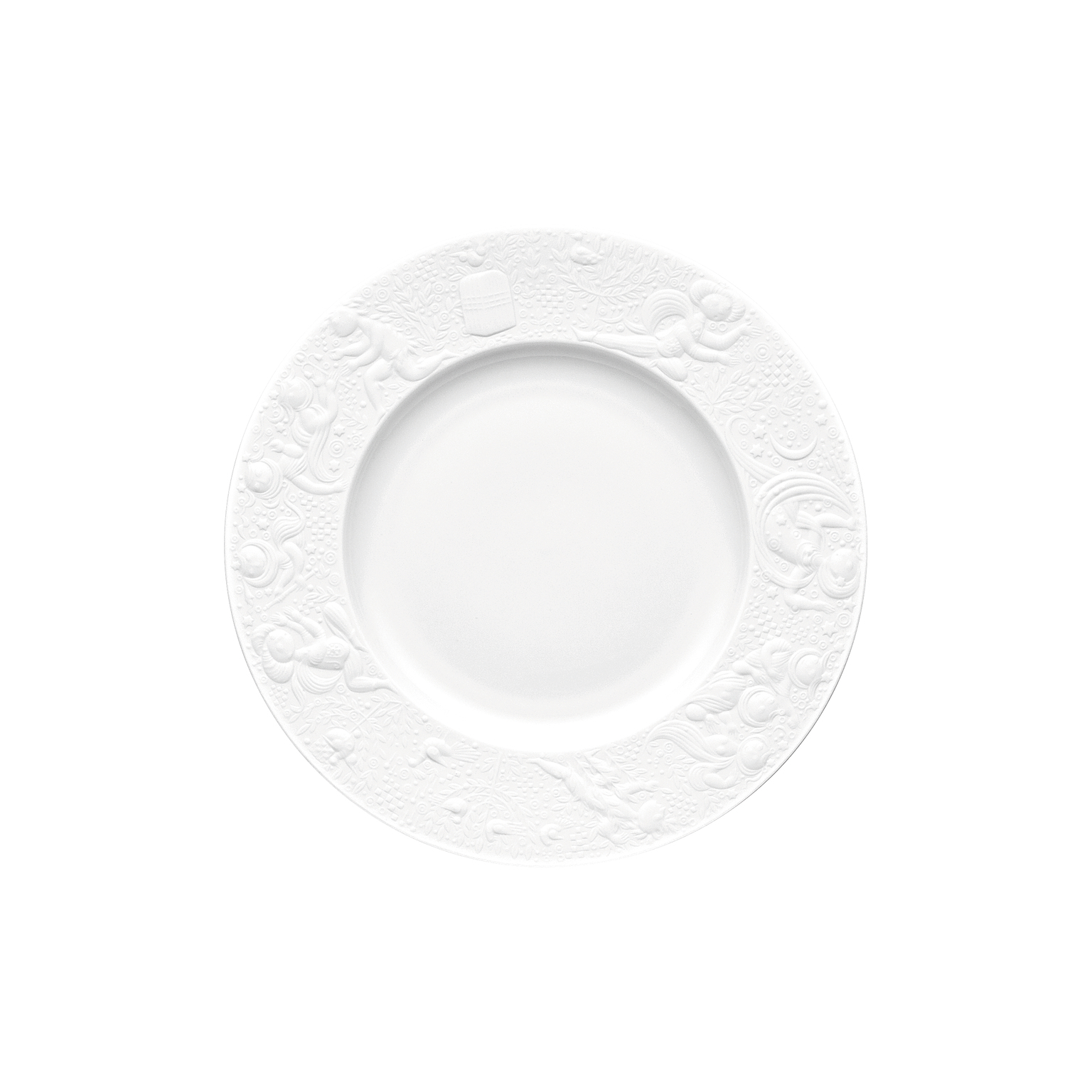 Rosenthal Zauberflöte Weiß Frühstücksteller 22 cm