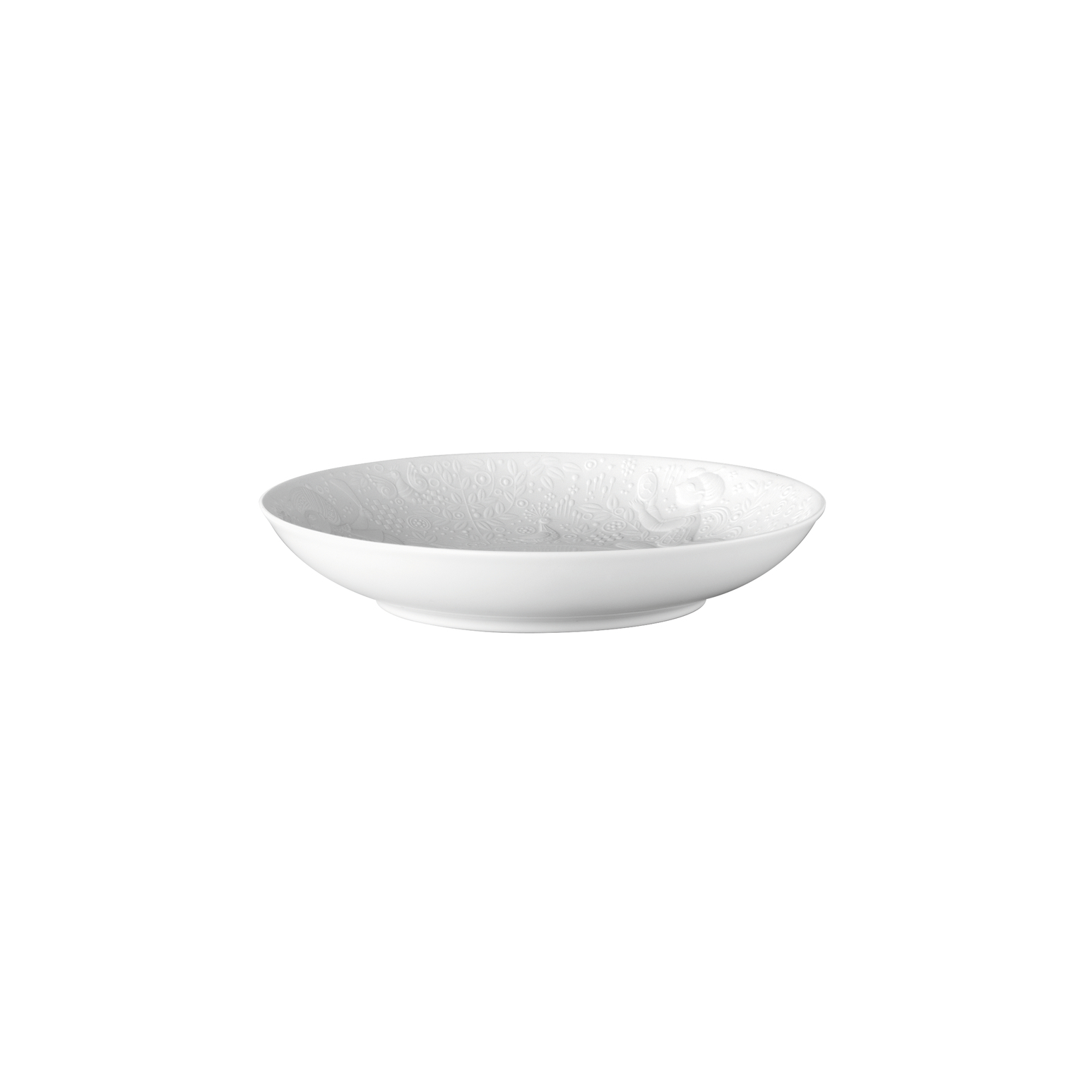 Rosenthal Zauberflöte Weiß Obstschale ohne Fuß 1