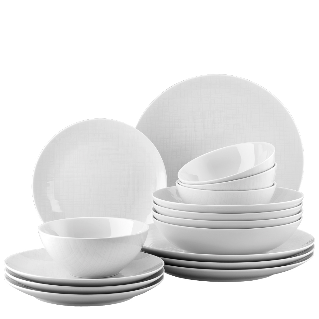 Rosenthal Mesh Weiß Set 16-tlg. / Müslischale