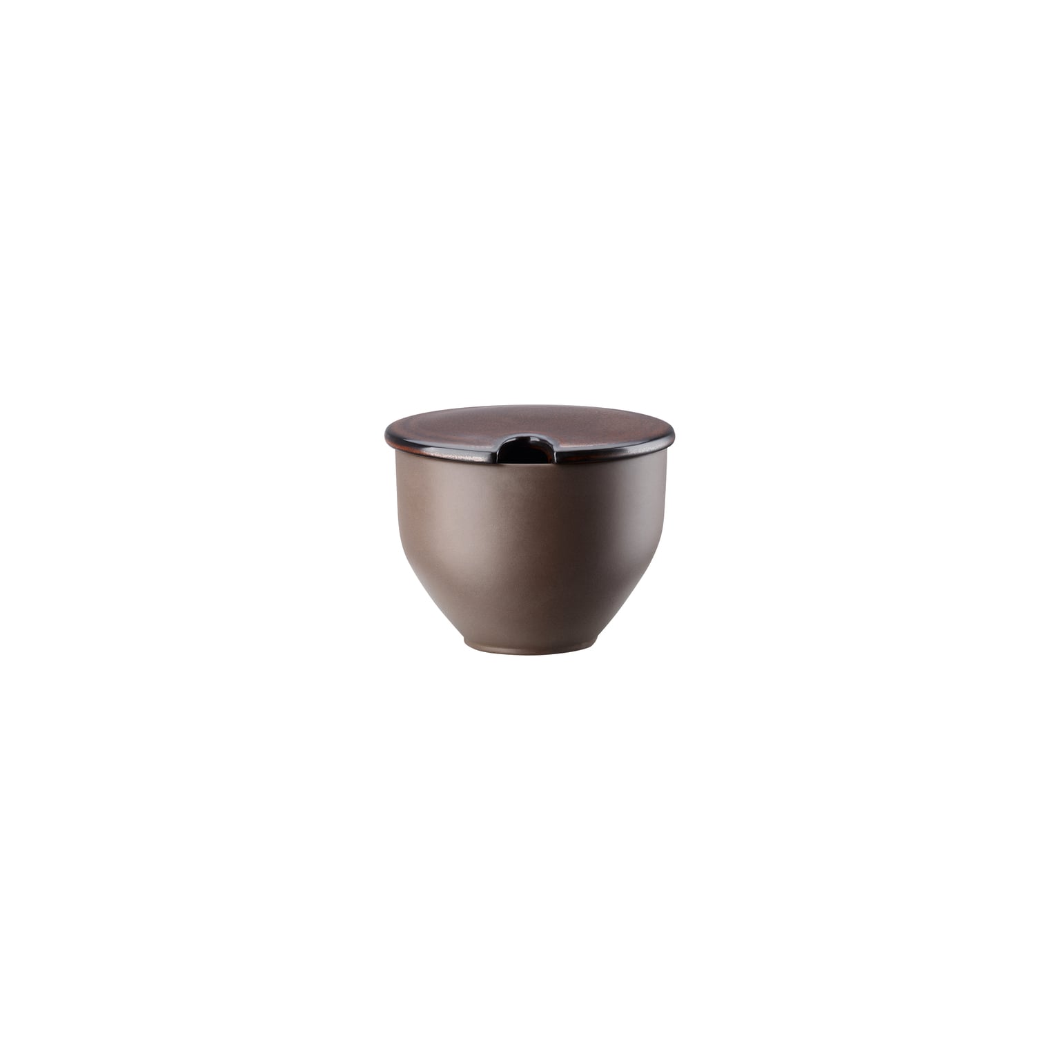 Rosenthal Junto Bronze Zuckerdose mit Einschnitt