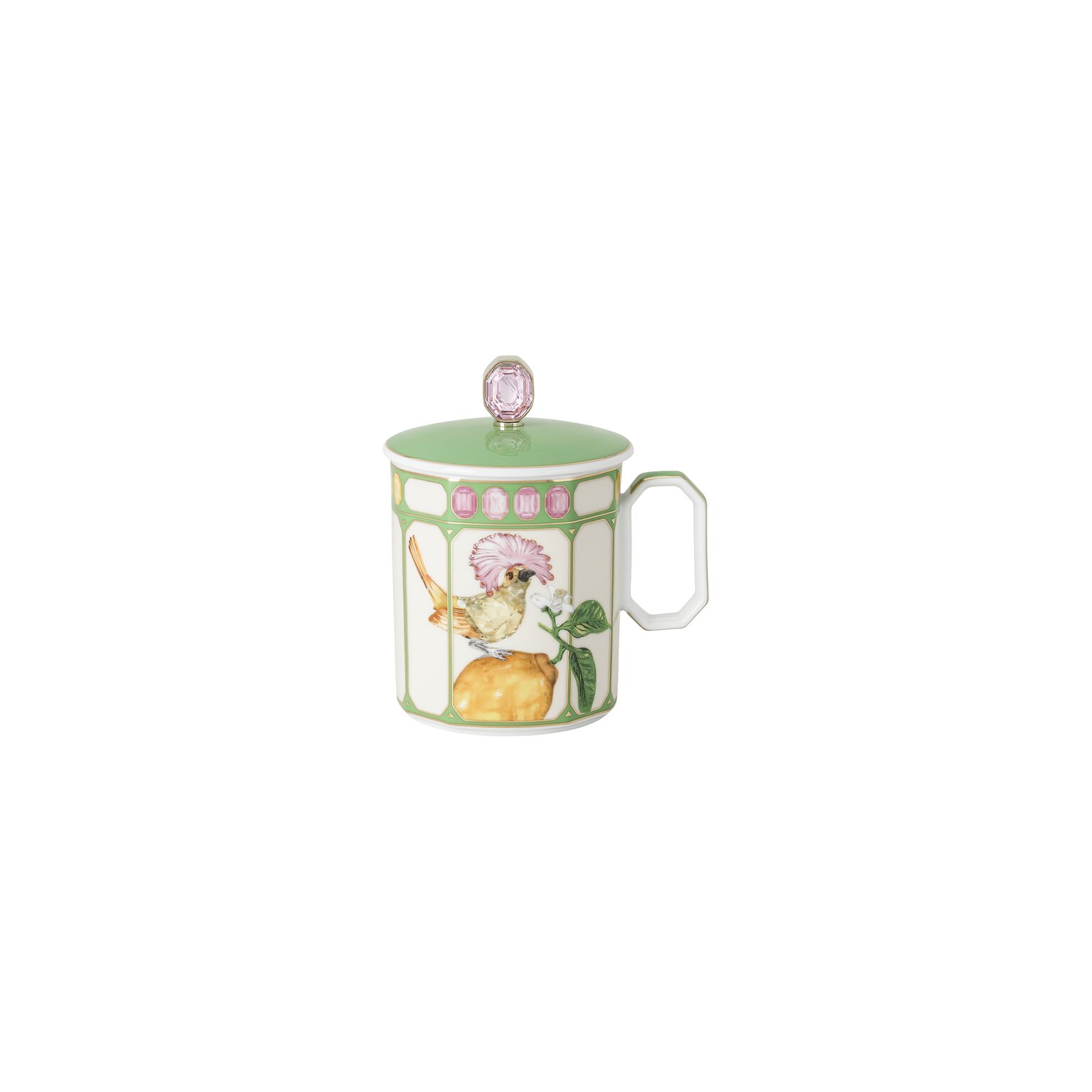 Swarovski x Rosenthal Swarovski IDYLLIA Becher mit Henkel mit Deckel