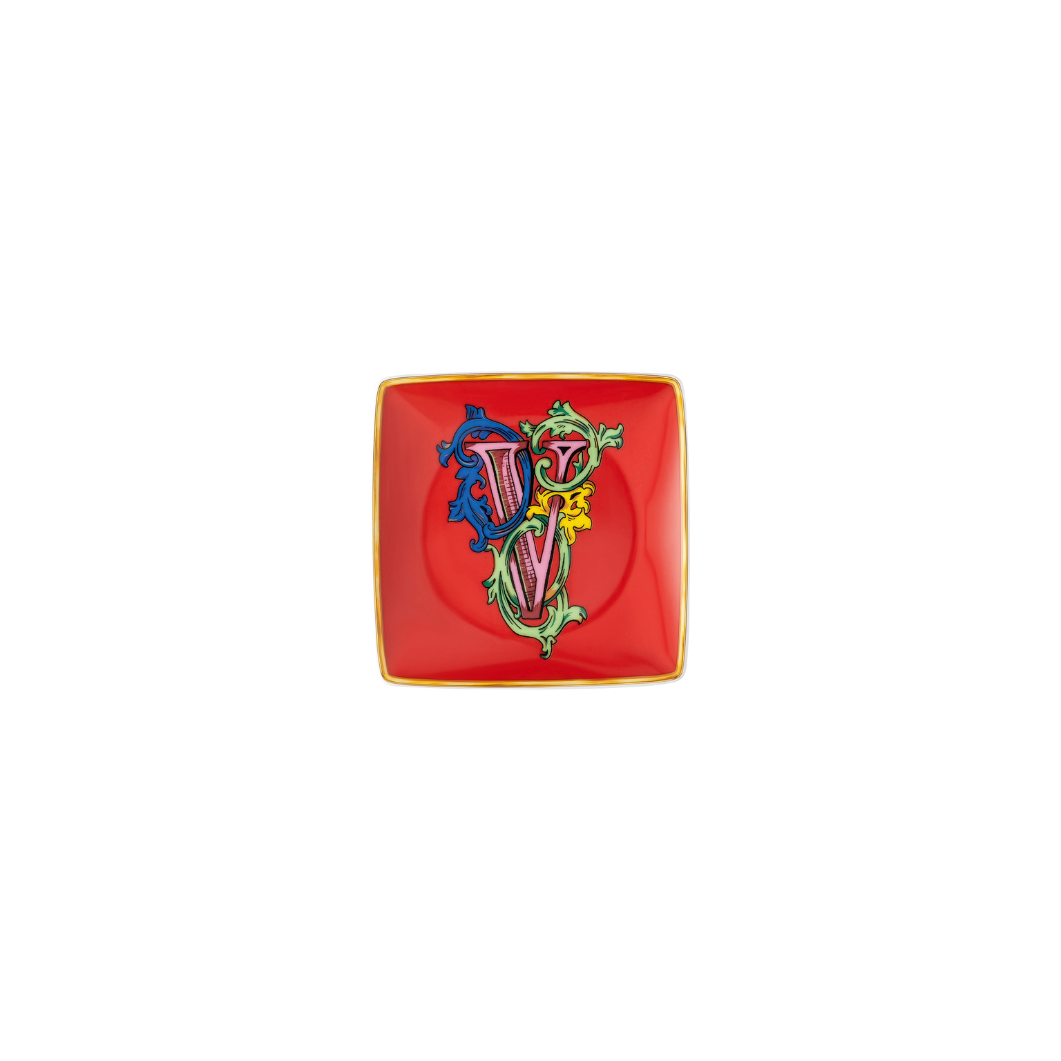 Versace Alphabet Schälchen 12 cm quadr. flach