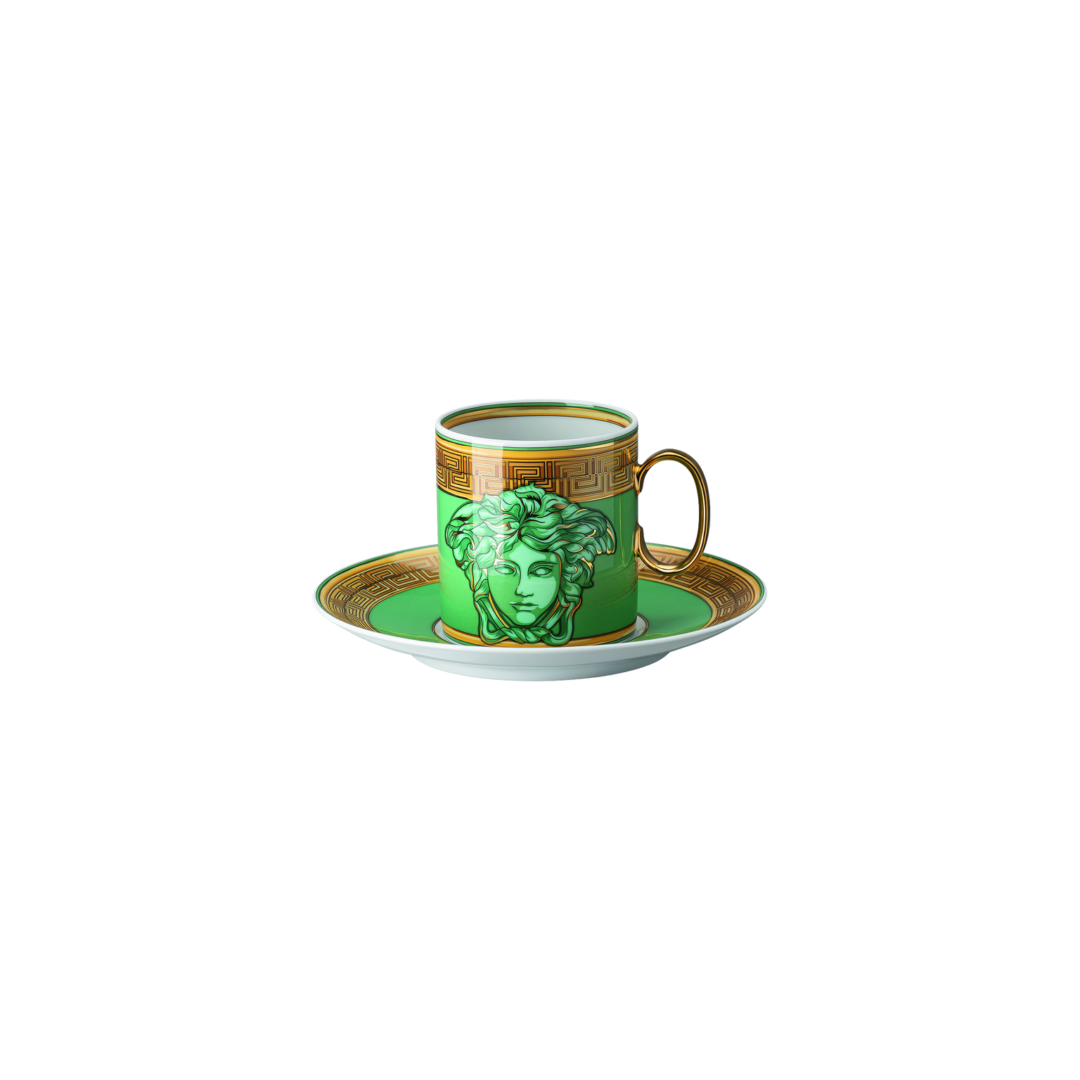 Versace Medusa Amplified Green Coin Kaffeetasse 2-tlg.