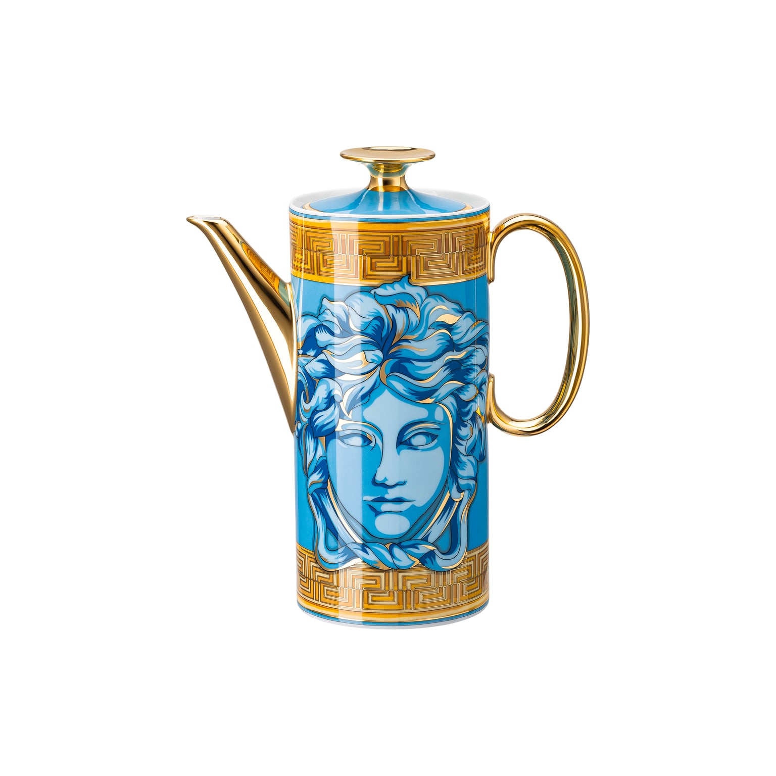 Versace Medusa Amplified Blue Coin Kaffeekanne 6 Pers.