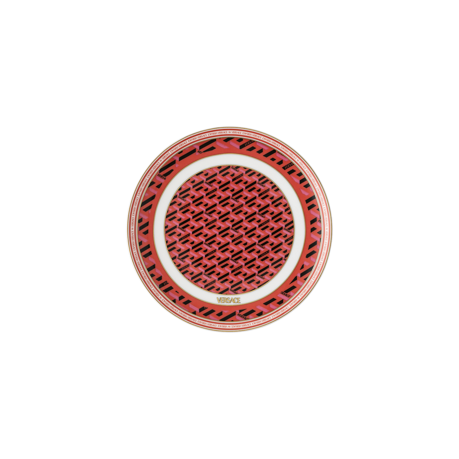 Versace La Greca Signature Red Brotteller 17 cm