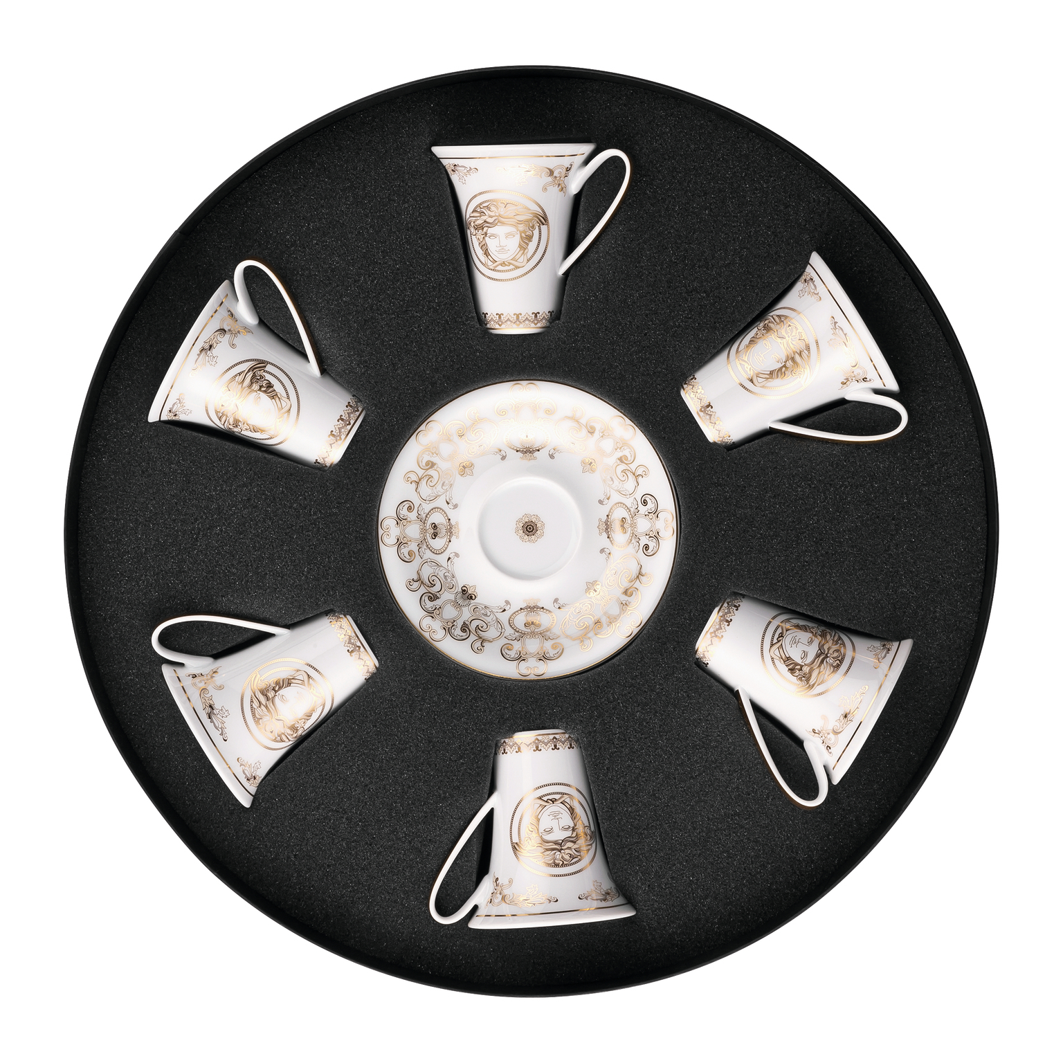 Versace Medusa Gala Gold Set 6 Espresso-/Mokkatassen
