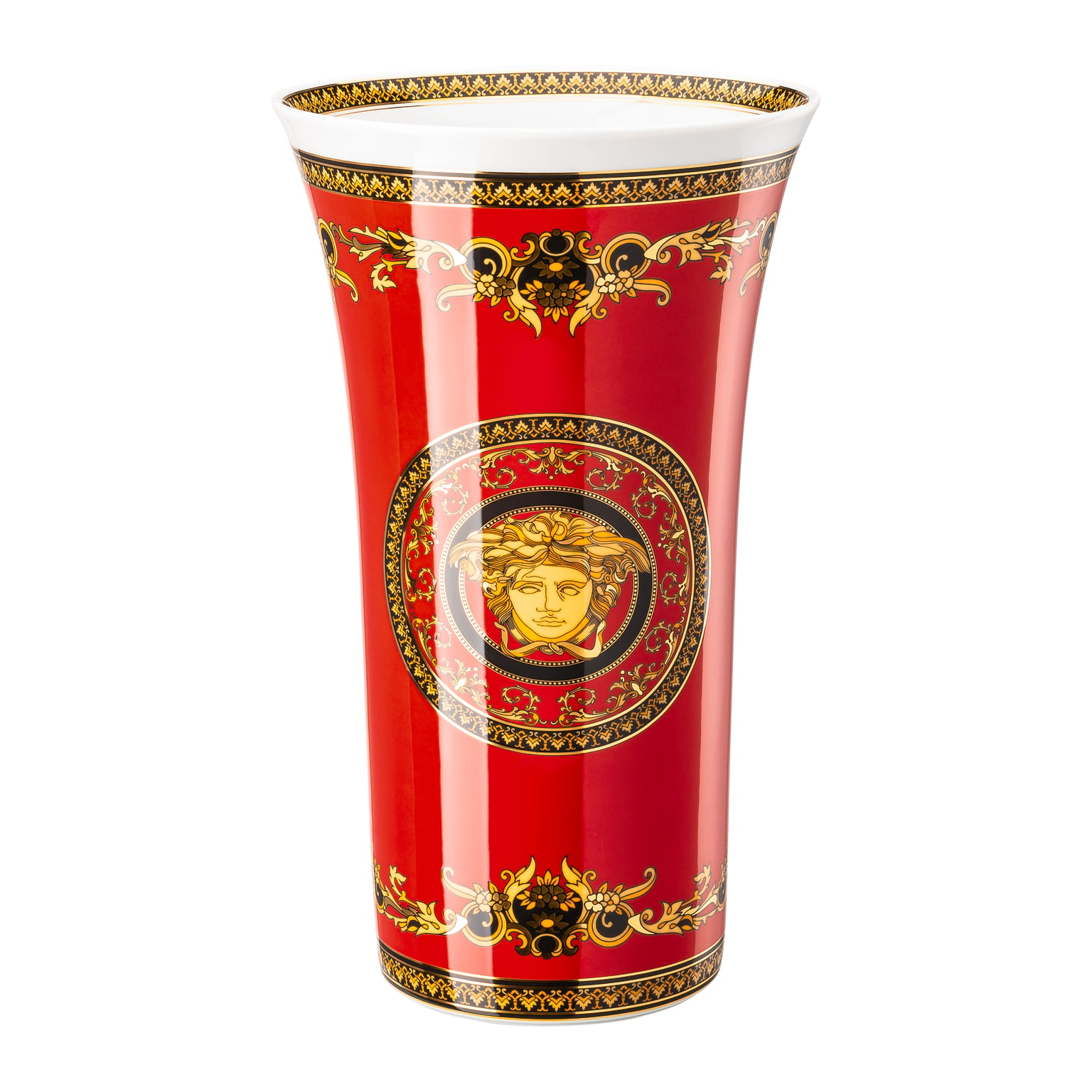 Versace Medusa Red Vase 34 cm