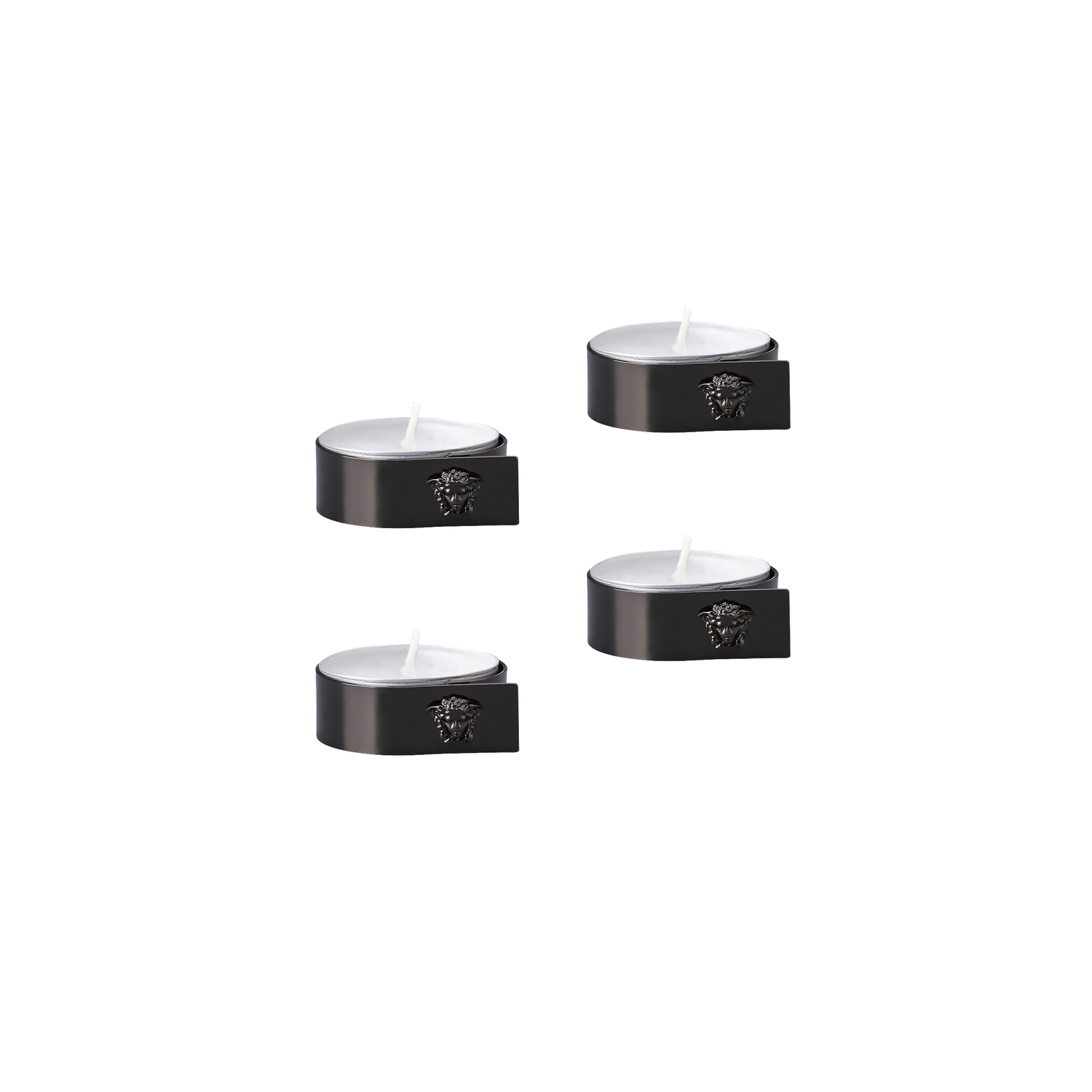 Versace Medusa Silver Set 4 Tischlichter