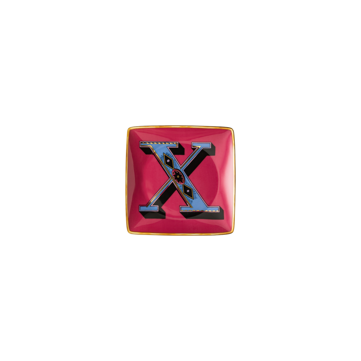Versace Alphabet Schälchen 12 cm quadr. flach