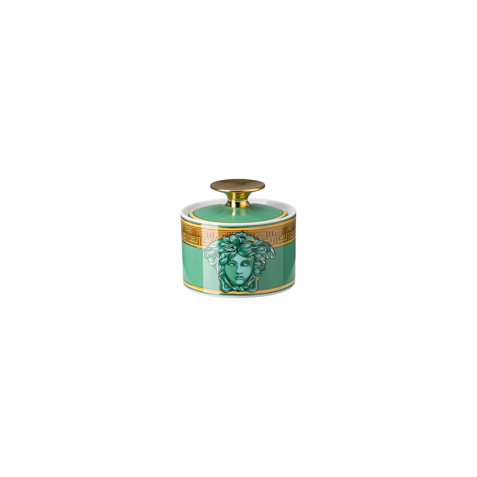Versace Medusa Amplified Green Coin Zuckerdose 6 Pers.