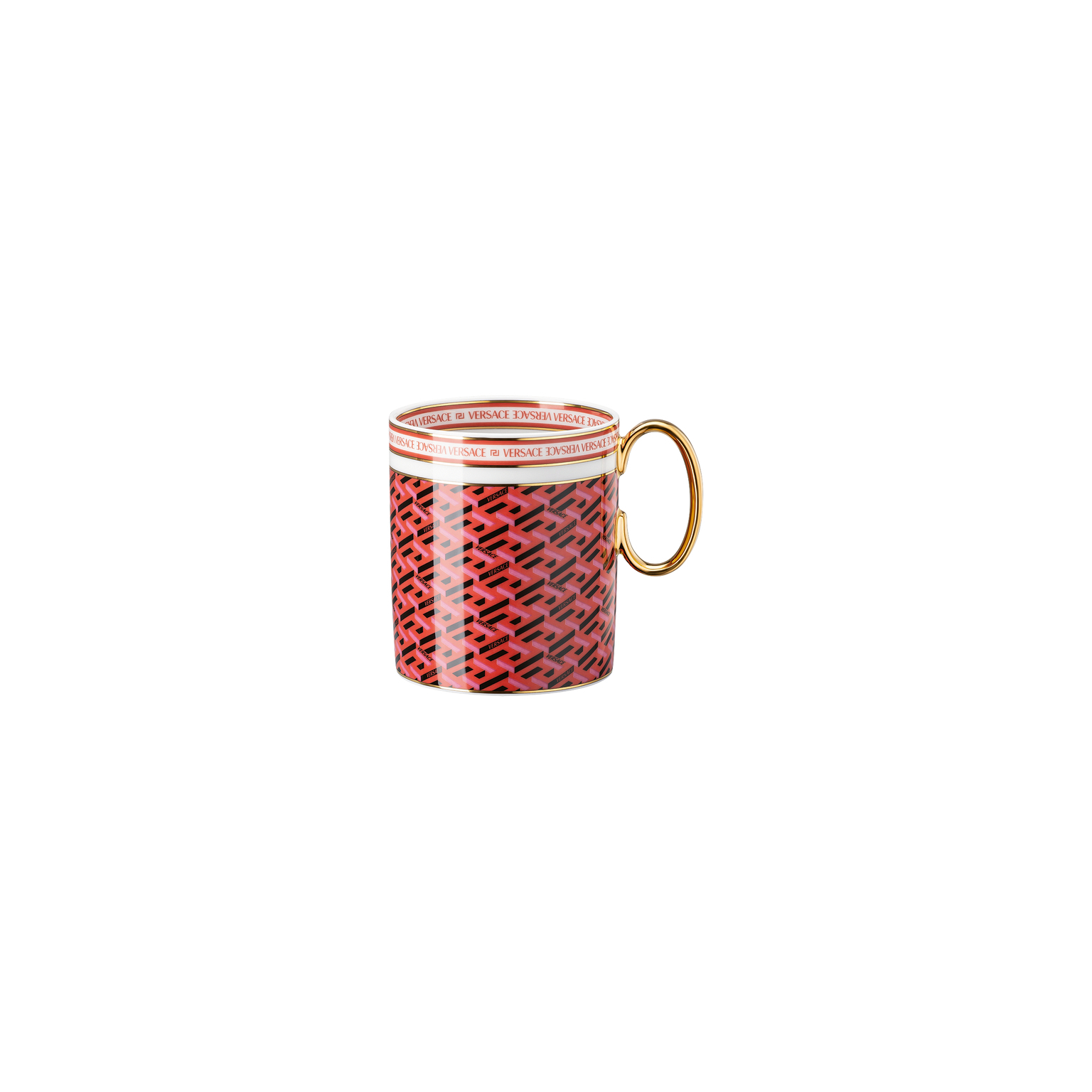 Versace La Greca Signature Red Becher mit Henkel