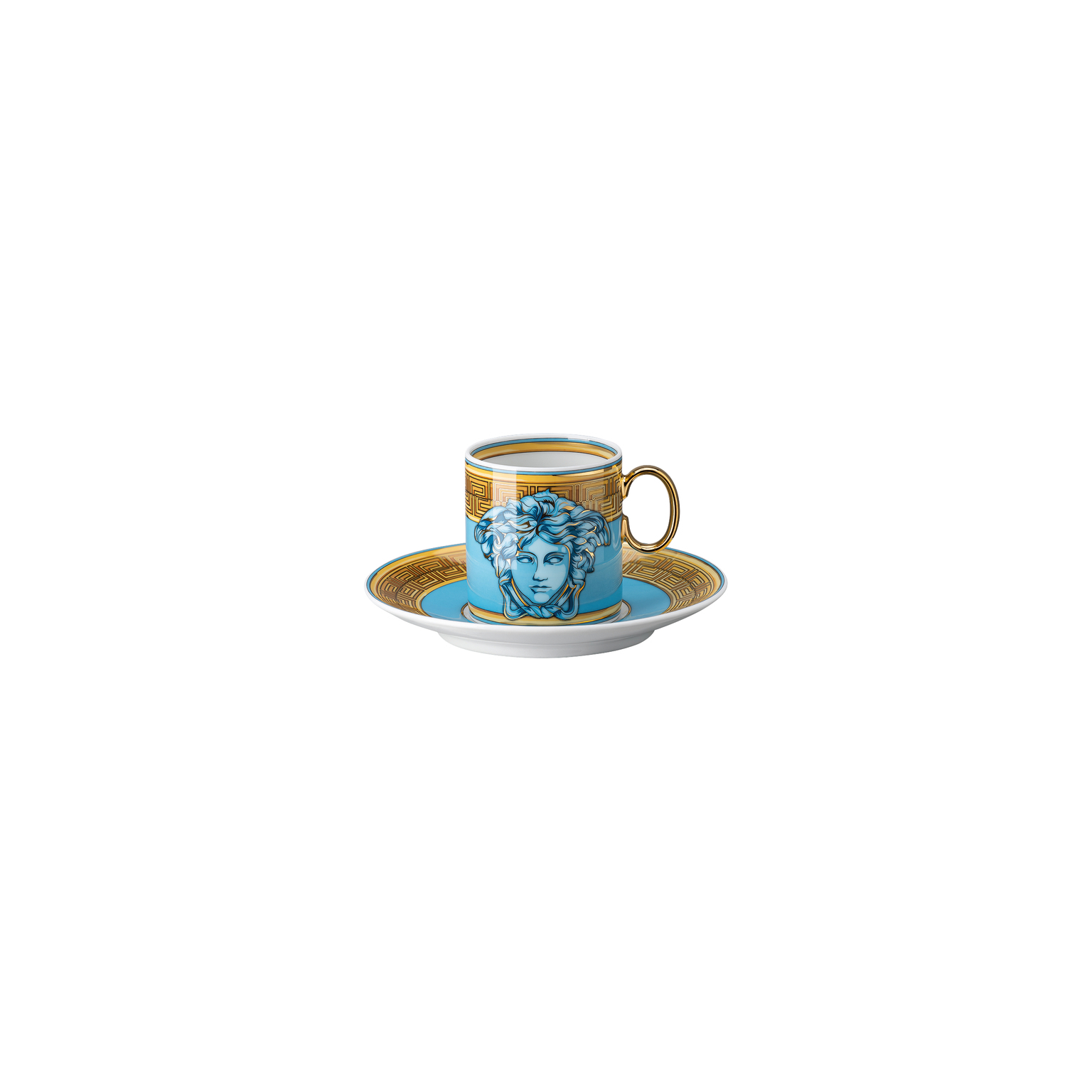 Versace Medusa Amplified Blue Coin Espressotasse 2-tlg.