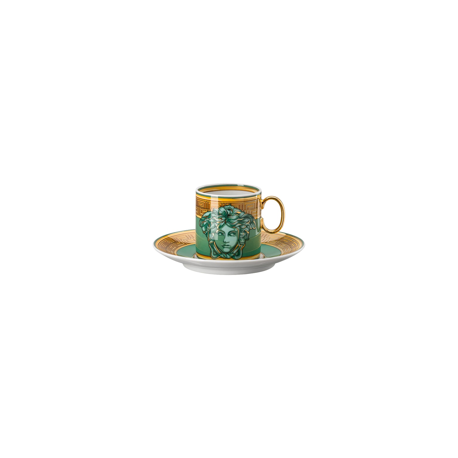 Versace Medusa Amplified Green Coin Espressotasse 2-tlg.