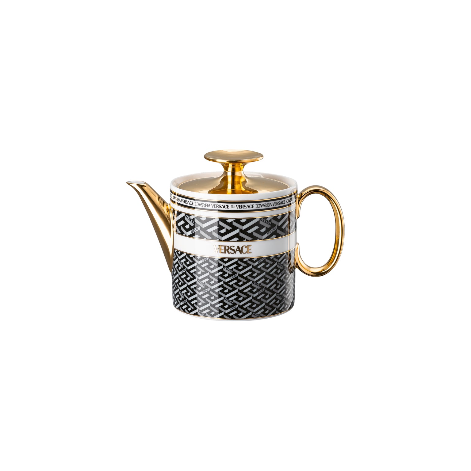 Versace La Greca Signature Black Teekanne 2 Pers.
