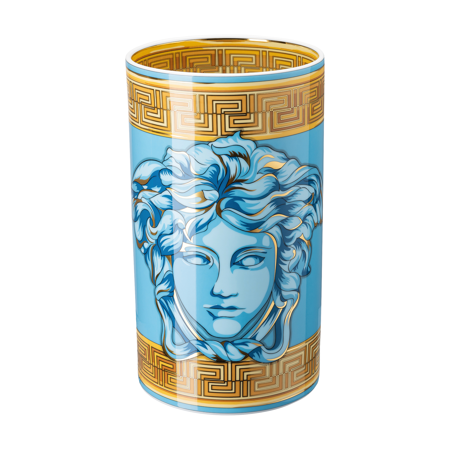 Versace Medusa Amplified Blue Coin Vase 30 cm