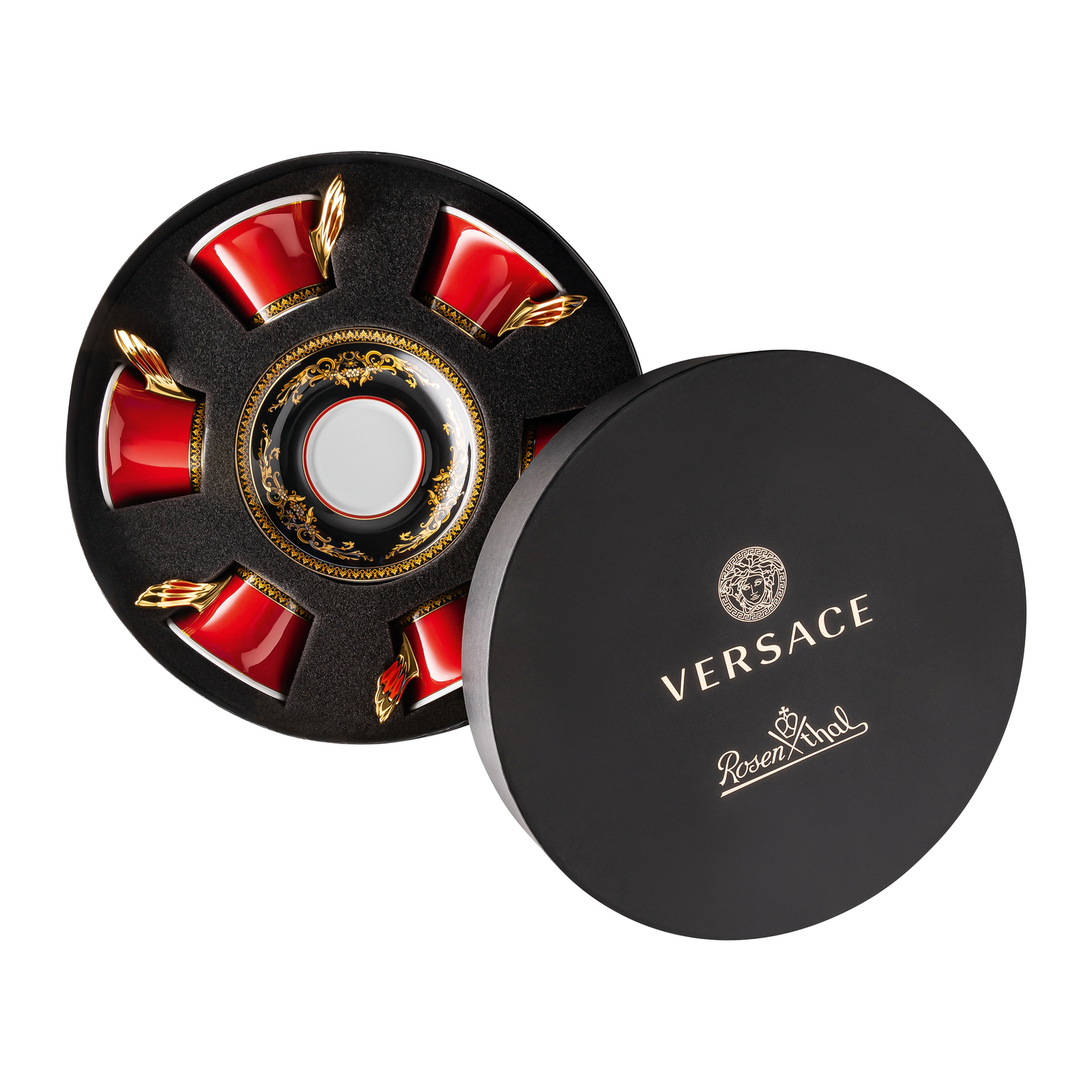 Versace Medusa Red Set 6 Teetassen
