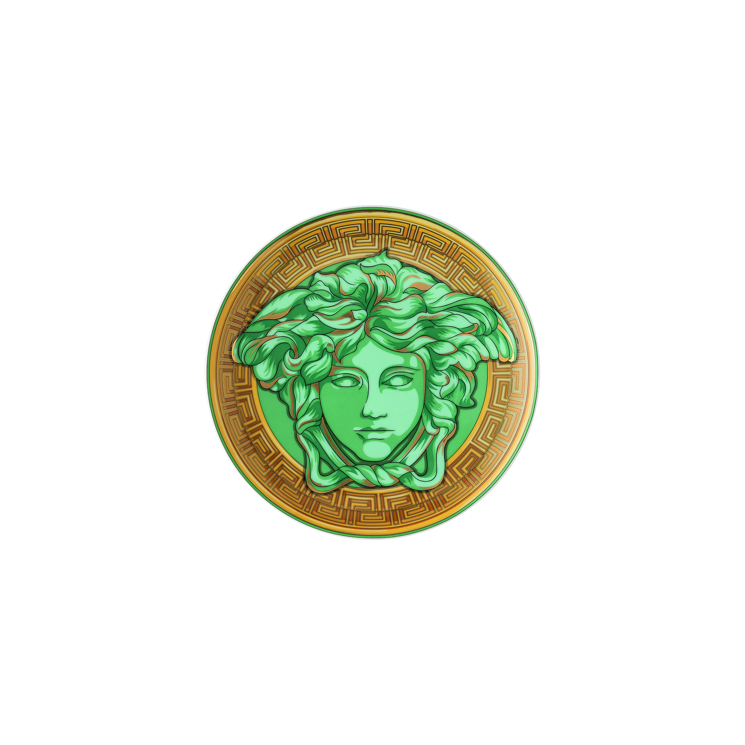 Versace Medusa Amplified Green Coin Brotteller 17 cm