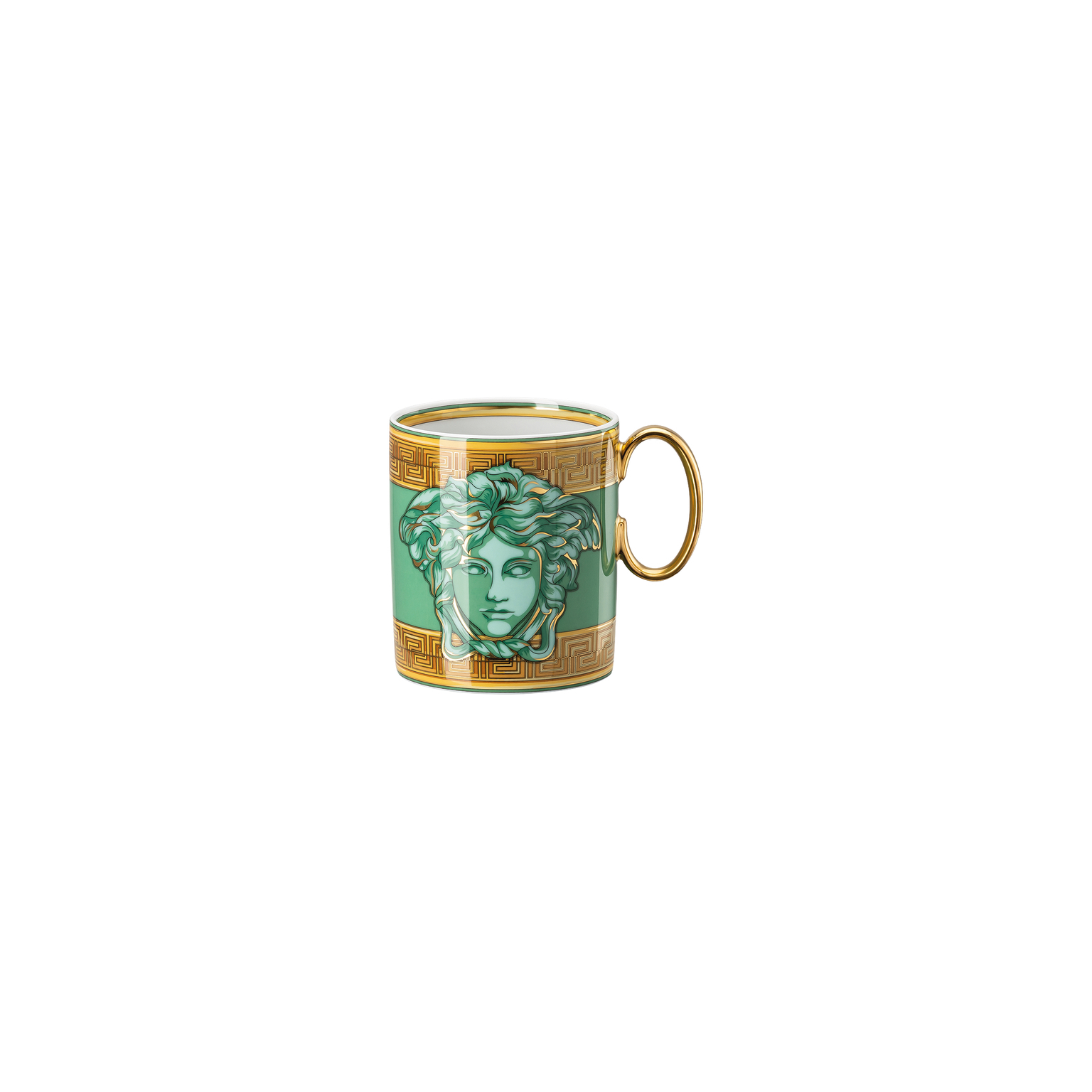 Versace Medusa Amplified Green Coin Becher mit Henkel