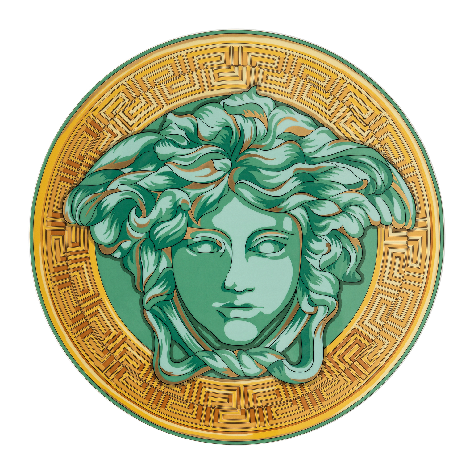 Versace Medusa Amplified Green Coin Platzteller 33 cm