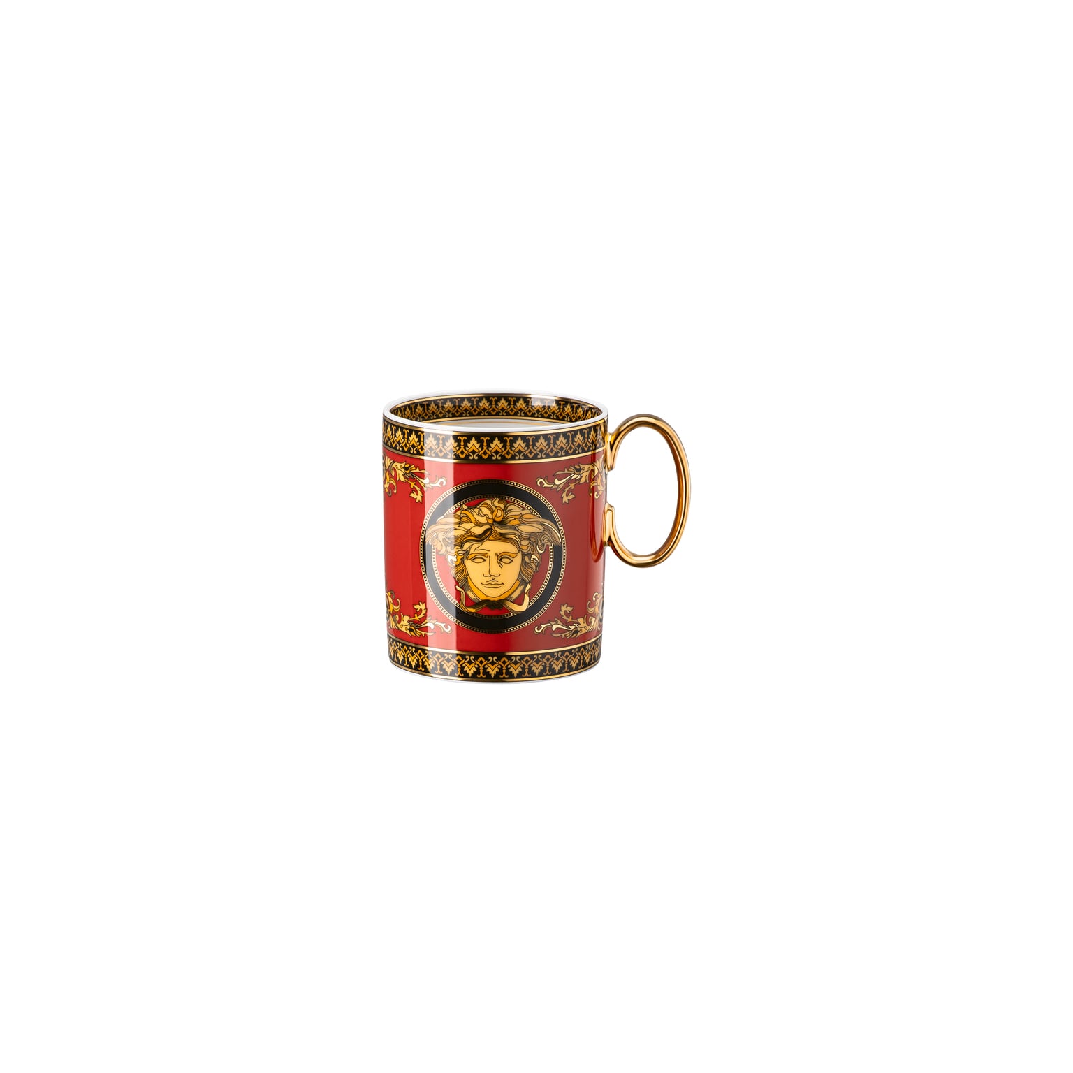 Versace Medusa Red Becher mit Henkel