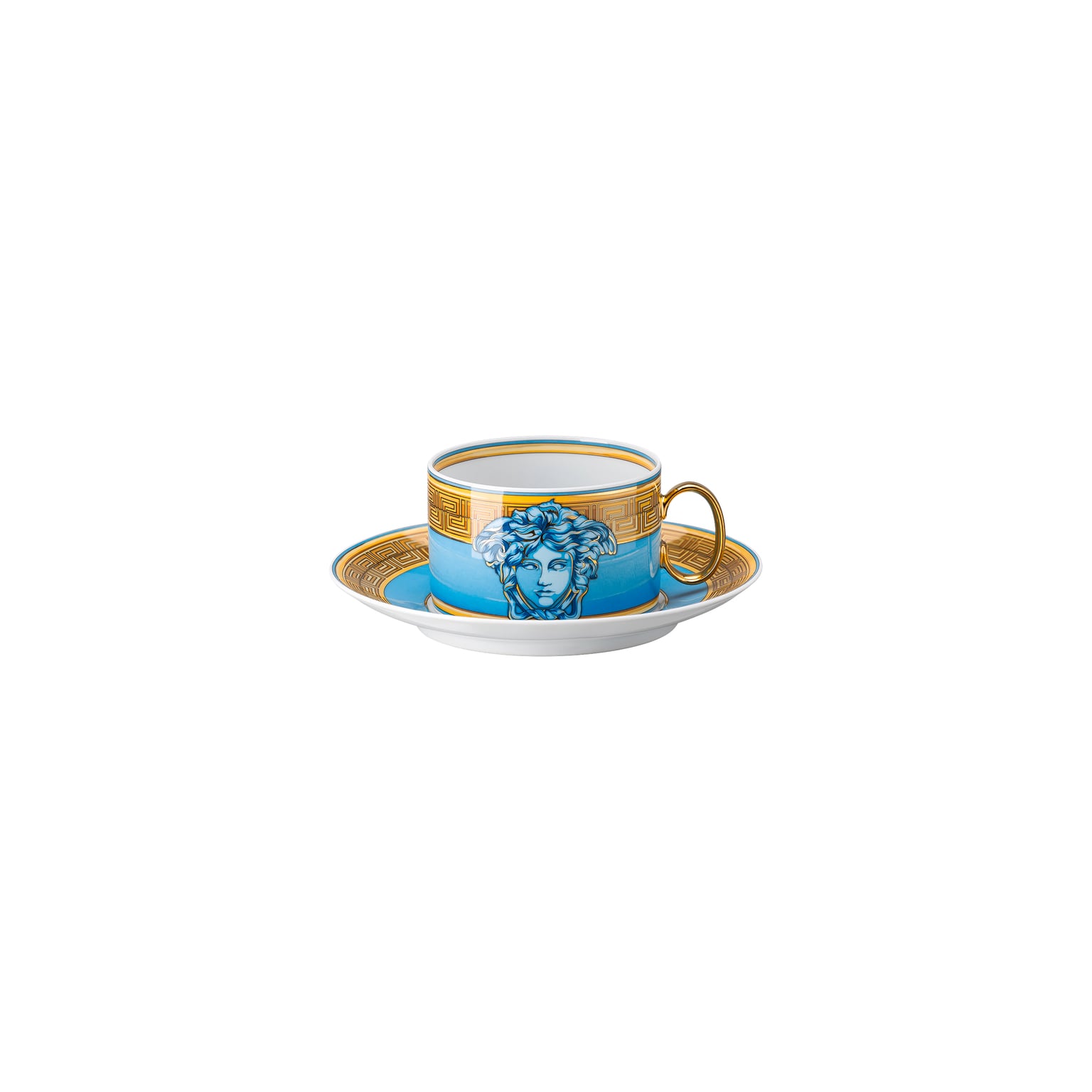 Versace Medusa Amplified Blue Coin Teetasse 2-tlg.