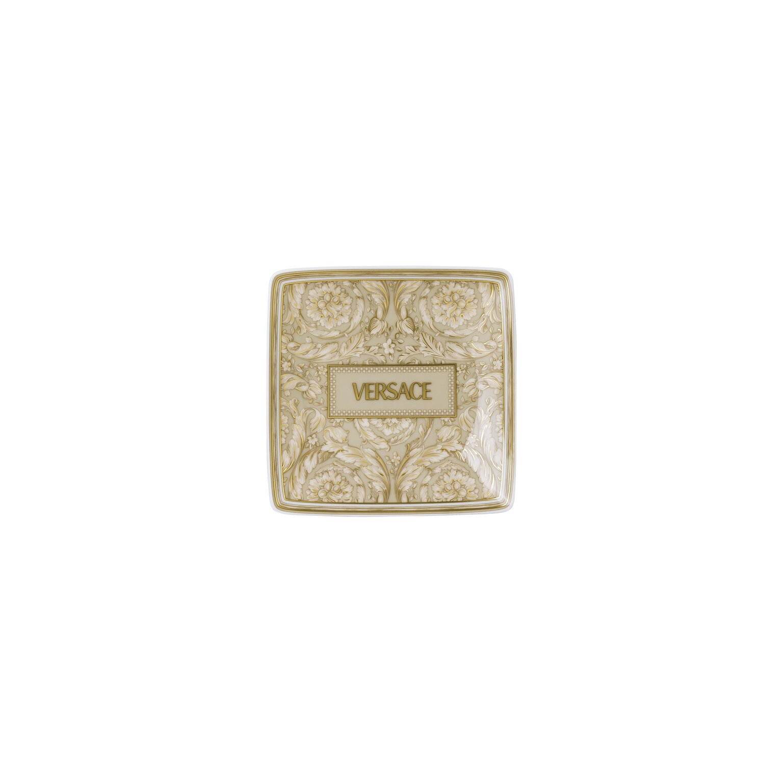 Versace Barocco Beige Schälchen 12 cm quadr. flach