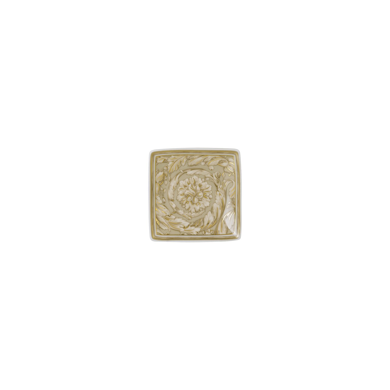 Versace Barocco Beige Schälchen 9 cm quadr. flach